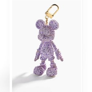 BaubleBar Mickey Mouse Disney Bag Charm in Lavender Crystal's